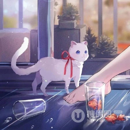 唯美动漫少男少女一左一右情侣头像高清下载