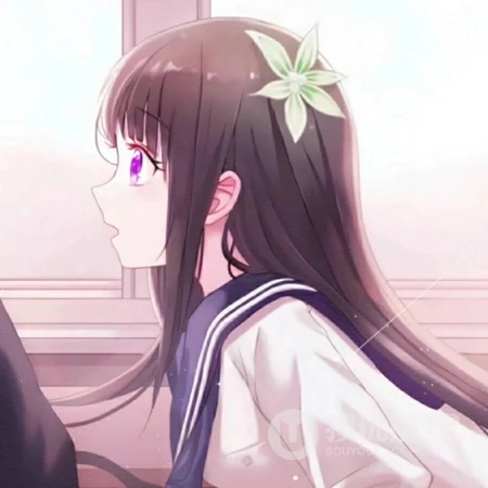 情侣头像可爱动漫抱熊的妹子一人一半头像图片