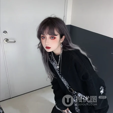霸气高冷范非主流女生，冷艳烟熏妆女生头像图片