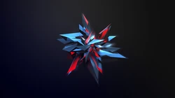 3D创意图形，晶格拼贴的3D图案壁纸图片