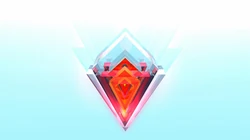 创意3D拼贴图形，渐变炫彩背景高清壁纸下载