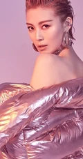 女生歌手常思思充气式金粉羽绒服酷美写真图片