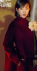 王丽坤演绎各种复古新娘服饰造型杂志写真图片