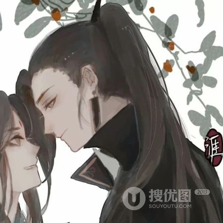 古风男男兄弟两人一对头像，一人一半男男QQ头像图片下载