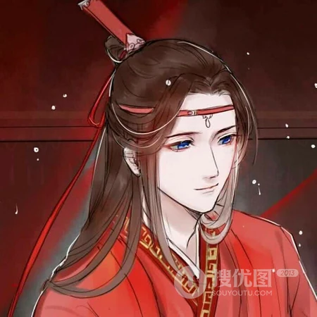 唯美动漫古风男男创意头像一人一半兄弟头像图片