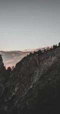 高海拔的山脉，唯美的山水风景手机壁纸下载