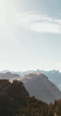 高海拔的山脉，唯美的山水风景手机壁纸下载