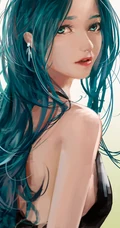 虚拟动漫明星初音未来3D插画手机背景图片