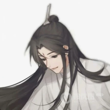 创意古风汉服男男兄弟头像插画图片
