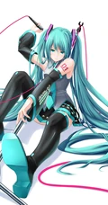 穿和服的初音，日系风格初音动漫手机壁纸