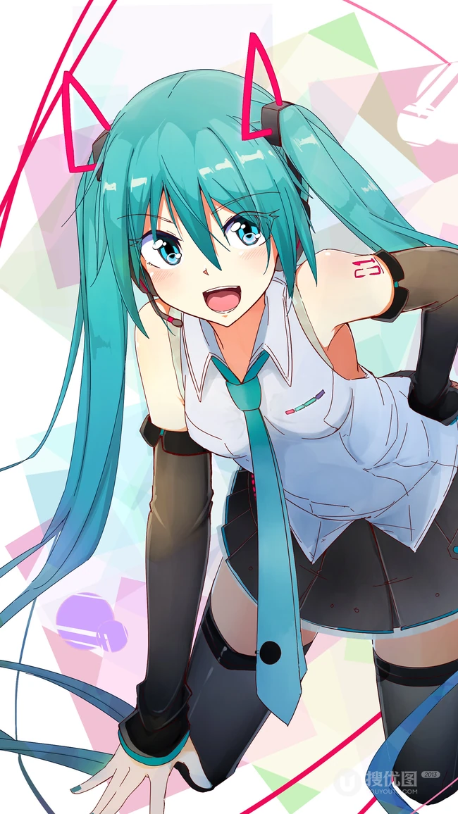 穿和服的初音，日系风格初音动漫手机壁纸