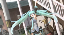 樱花动漫少女初音，穿和服的初音高清电脑壁纸