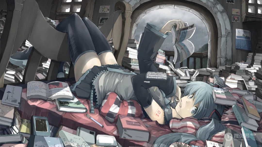 樱花动漫少女初音，穿和服的初音高清电脑壁纸