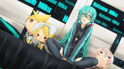 樱花动漫少女初音，穿和服的初音高清电脑壁纸