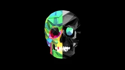 几何3D图形，拼贴钻石，埃及，皇冠等形状的简约电脑壁纸下载