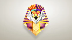 几何3D图形，拼贴钻石，埃及，皇冠等形状的简约电脑壁纸下载