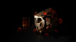 几何3D图形，拼贴钻石，埃及，皇冠等形状的简约电脑壁纸下载
