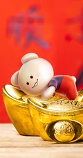 2020鼠年大吉，可爱萌鼠春节创意手机壁纸下载