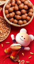 2020鼠年大吉，可爱萌鼠春节创意手机壁纸下载