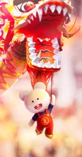 2020鼠年大吉，可爱萌鼠春节创意手机壁纸下载