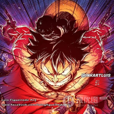 黑化画风的海贼王人物们创意头像图片