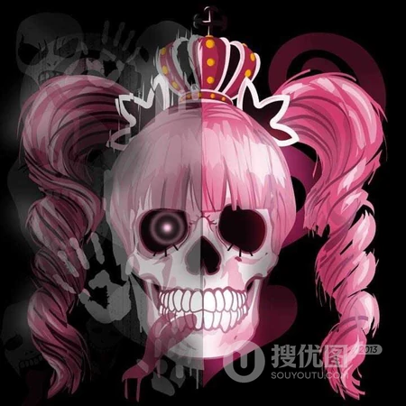 骷髅头海贼王人物创意头像图片4月7日推荐