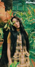 张钧甯美丽佳人绿色主题杂志封面写真图片集