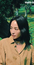 张钧甯美丽佳人绿色主题杂志封面写真图片集