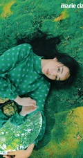 张钧甯美丽佳人绿色主题杂志封面写真图片集