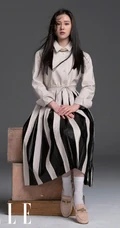 刘诗诗多套潮流个性气质穿着登《ELLE》杂志写真图片集