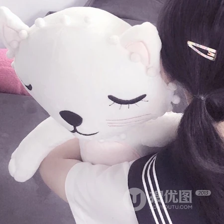 别样情侣头像，少女与玩偶的创意真人一套一人一半头像