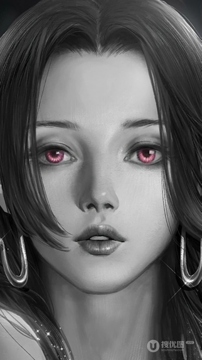 海贼王三大女生&ldquo;娜美，女帝波雅&middot;汉库克，妮可&middot;罗宾&rdquo;惟妙惟肖铅笔画头像图片