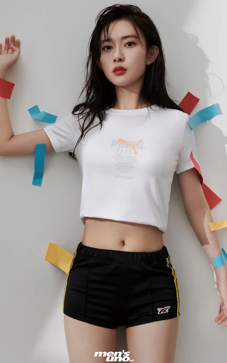 孟子义气质图片，精选气质女生孟子义短裤系列写真图片集