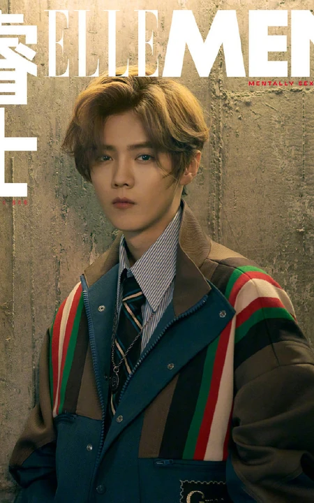鹿晗个性时尚帅气《ELLEMEN》杂志封面写真图集