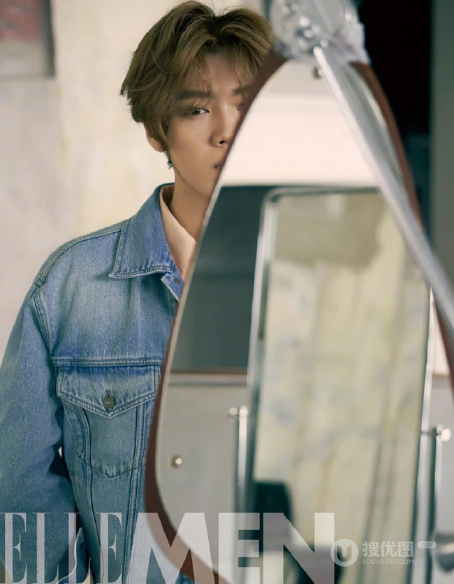 鹿晗个性时尚帅气《ELLEMEN》杂志封面写真图集