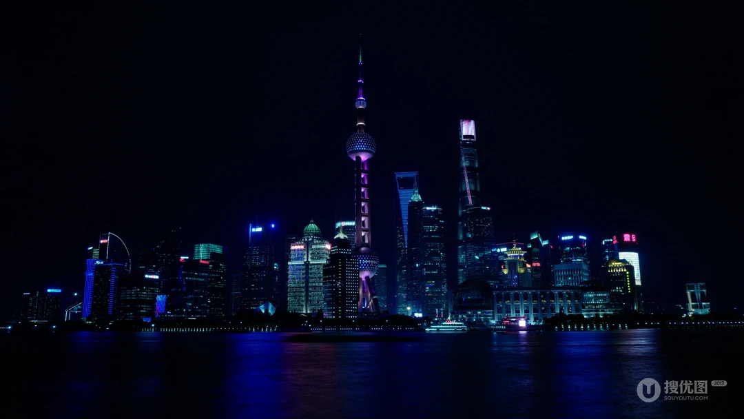 繁华灯火阑珊的大都市电脑壁纸图片