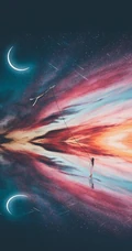 城市风景插画，唯美的各类场景创意手机壁纸4月4日合集