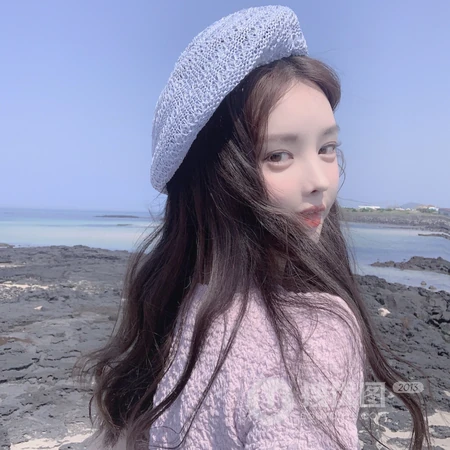居家长发少女生活大头照头像图片