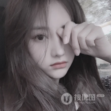 居家长发少女生活大头照头像图片