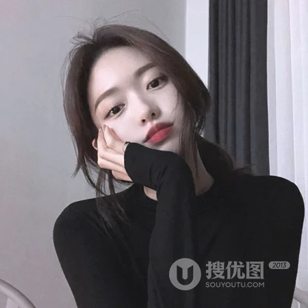 居家长发少女生活大头照头像图片