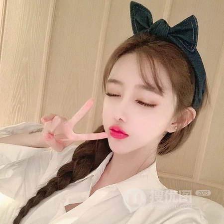 长发马尾，爱扎大辫子的女生冬季生活照头像图片