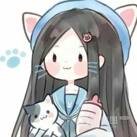 可爱卡通一人一半女闺蜜头像图片4月5日第三辑