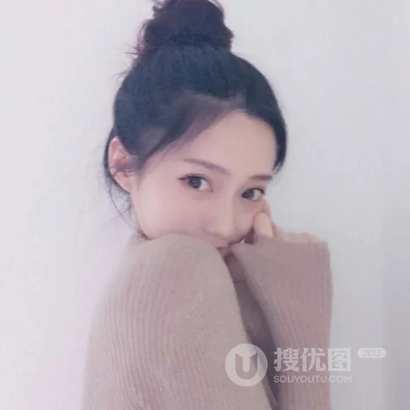 居家装丸子头女生小姐姐高清微信头像套图