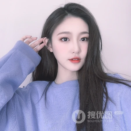 喝咖啡的长发冬季女生，霸气气质的长发女生等头像图片套图
