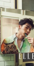 台湾帅气演员许光汉时尚潮流穿着登《ELLE》杂志写真图集