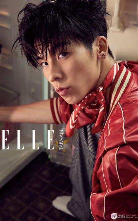台湾帅气演员许光汉时尚潮流穿着登《ELLE》杂志写真图集