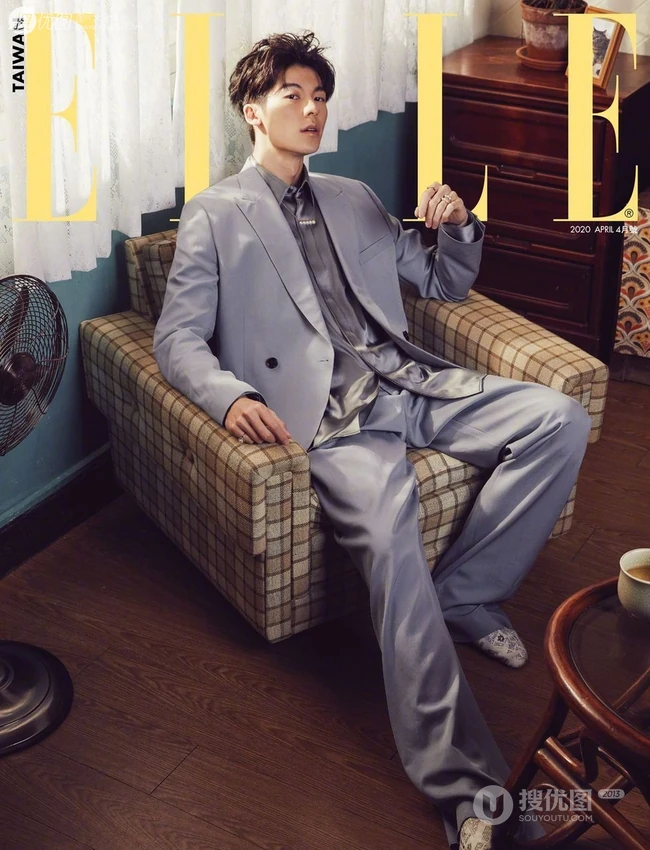 台湾帅气演员许光汉时尚潮流穿着登《ELLE》杂志写真图集