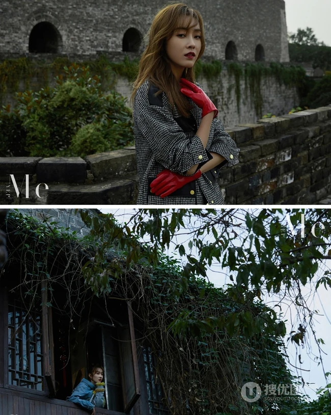 永远看向前的梨涡女孩，女生宣璐YepMe时尚杂志写真