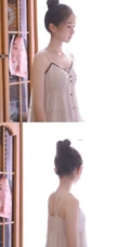 白皙干净动人的丸子头精选少女萌妹室内写真图片