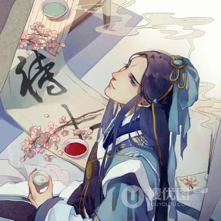 洒脱的古风美男形象QQ头像